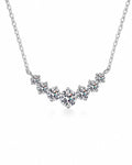 Graduated Moissanite Smile Necklace