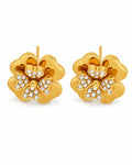 3D Layered Bloom Stud Earrings