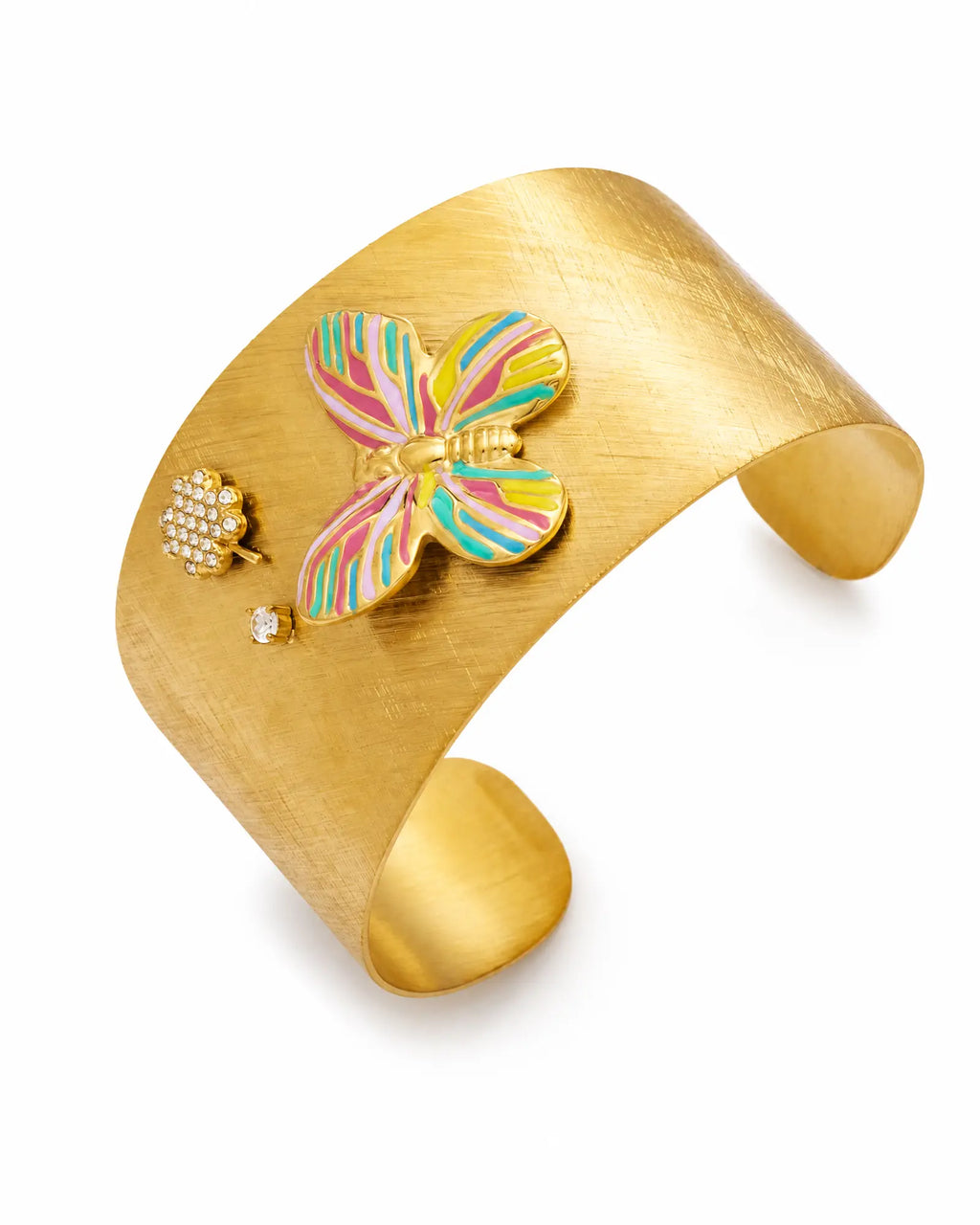 Butterfly Zirconia Cuff Bracelet