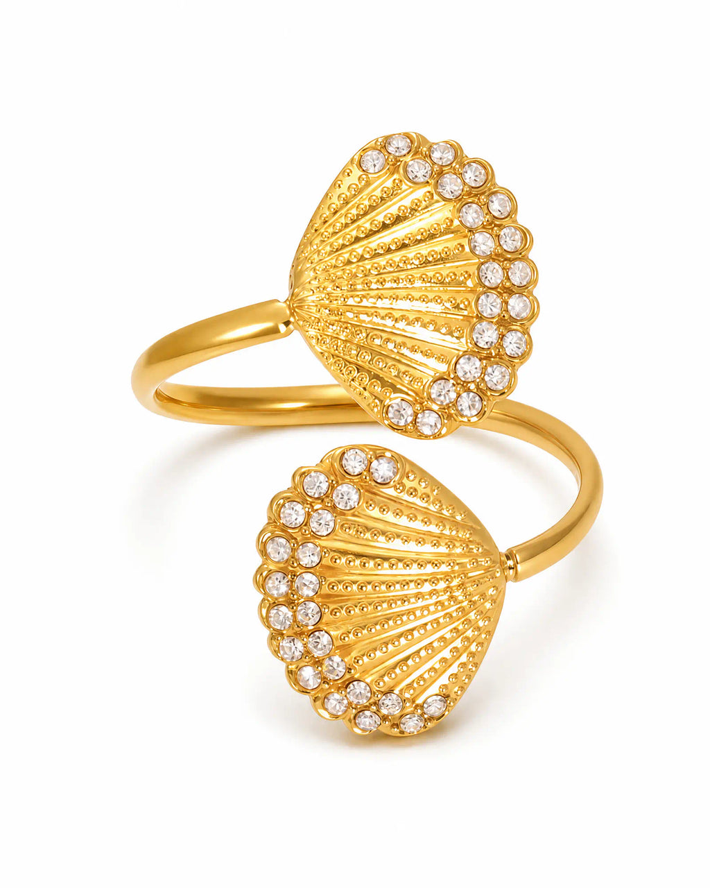Double Scallop Bypass Ring