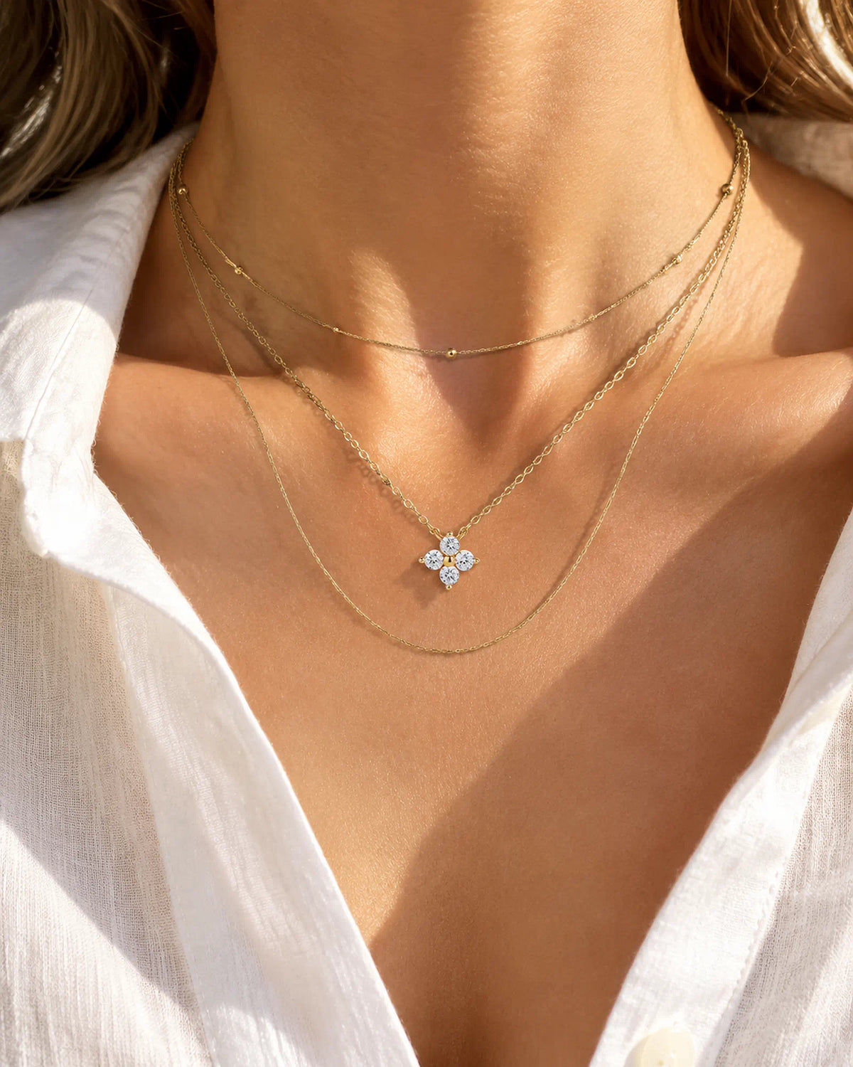 Four Petal Bloom Necklace