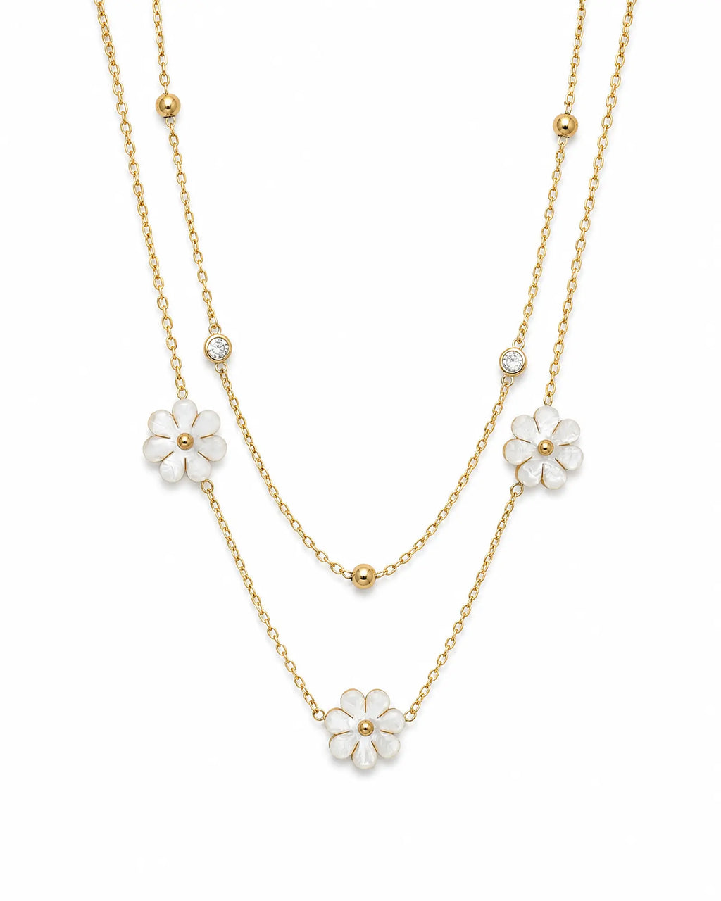 Shell Daisy Necklace