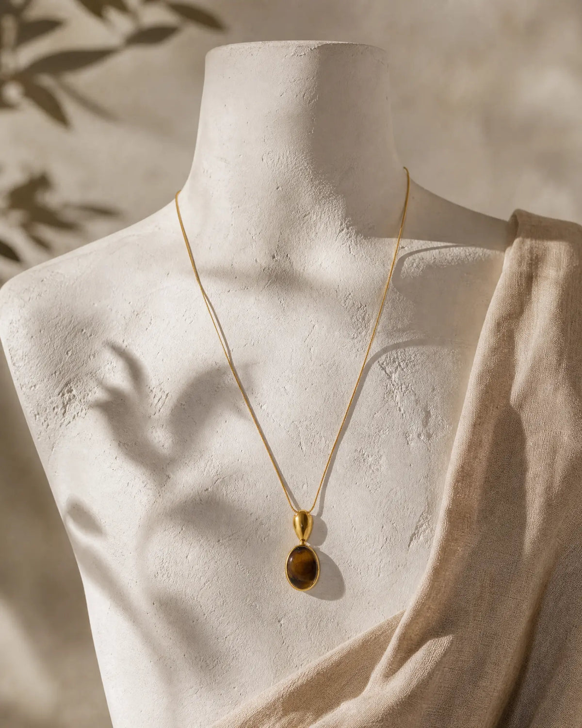 Oval Cat Eye Necklace