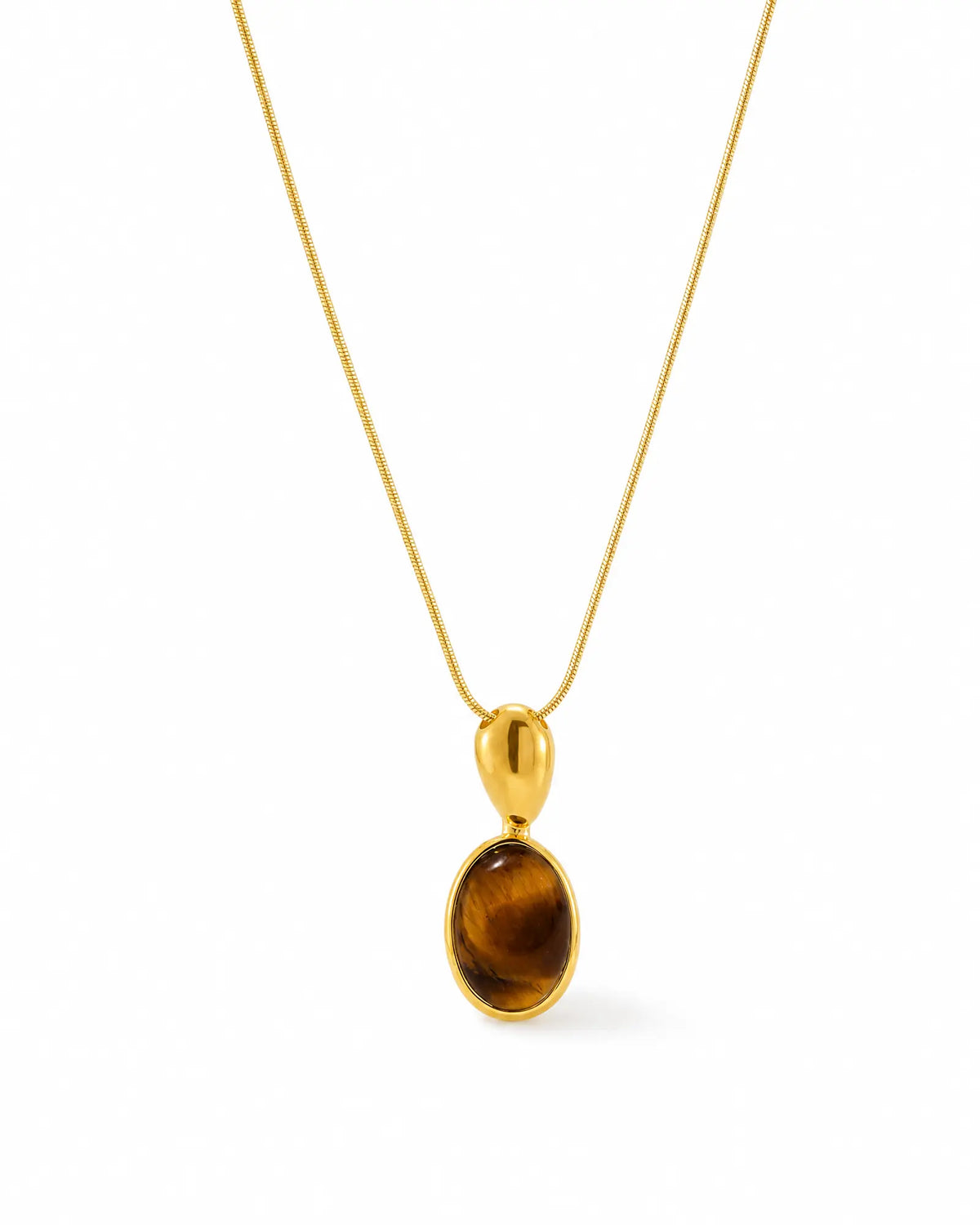 Oval Cat Eye Necklace