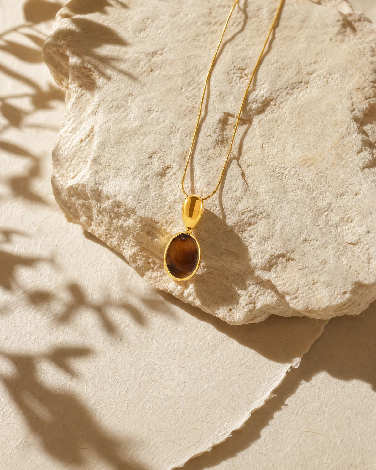 Oval Cat Eye Necklace