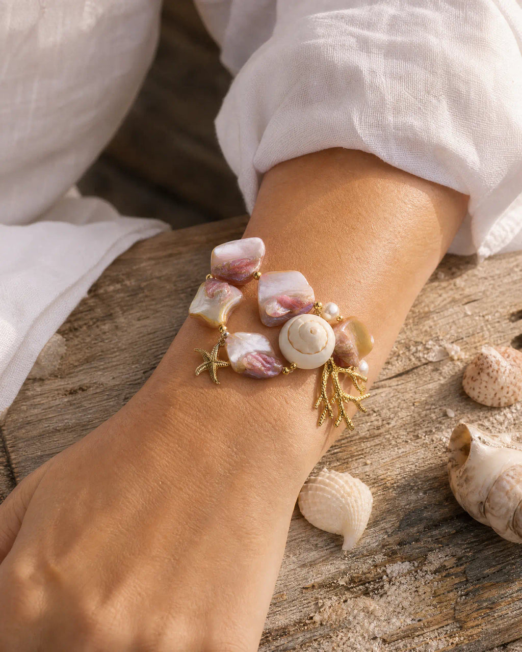Tidal Pink Form Bracelet