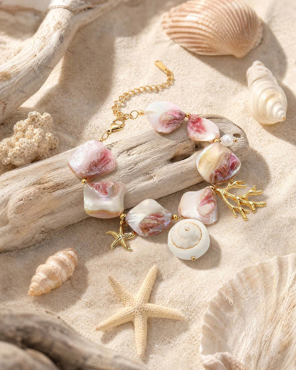 Tidal Pink Form Bracelet