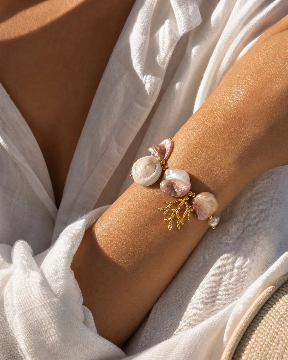 Tidal Pink Form Bracelet