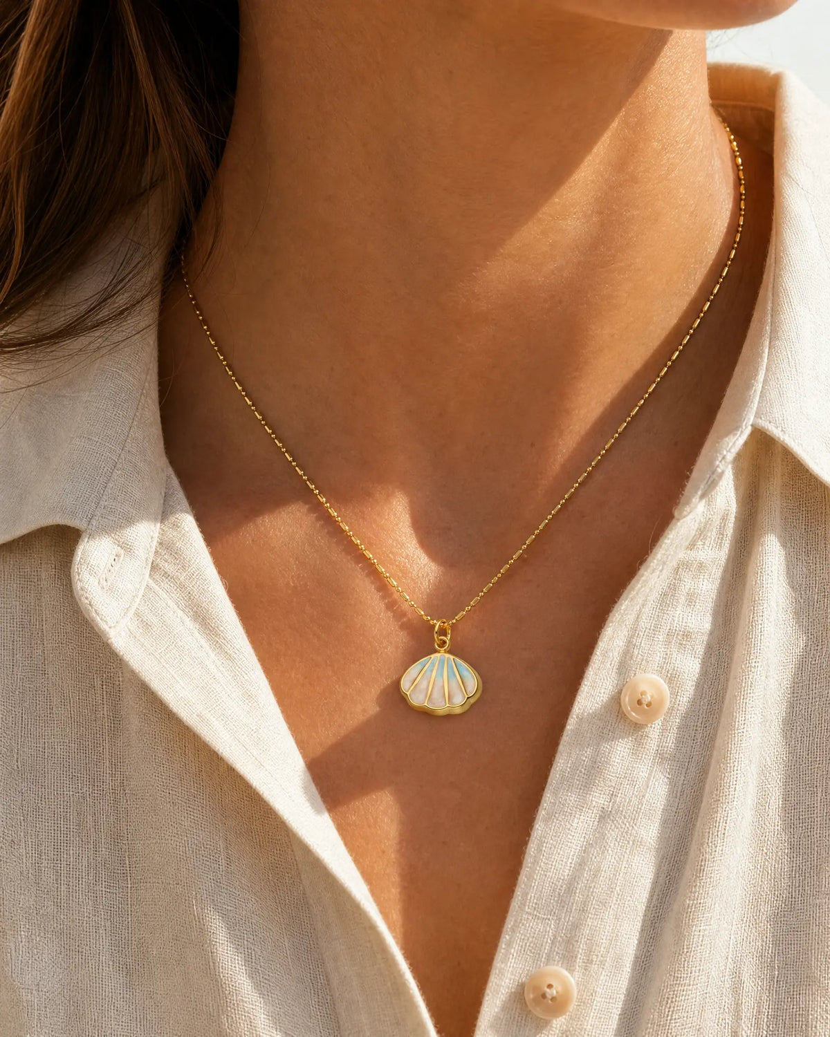 Dawn Horizon Shell Necklace