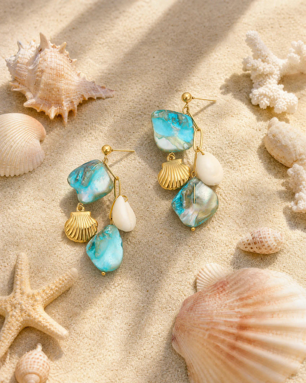 Ocean Tide Drop Earrings