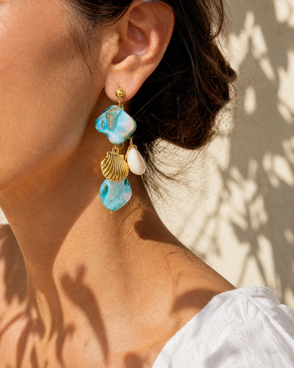 Ocean Tide Drop Earrings