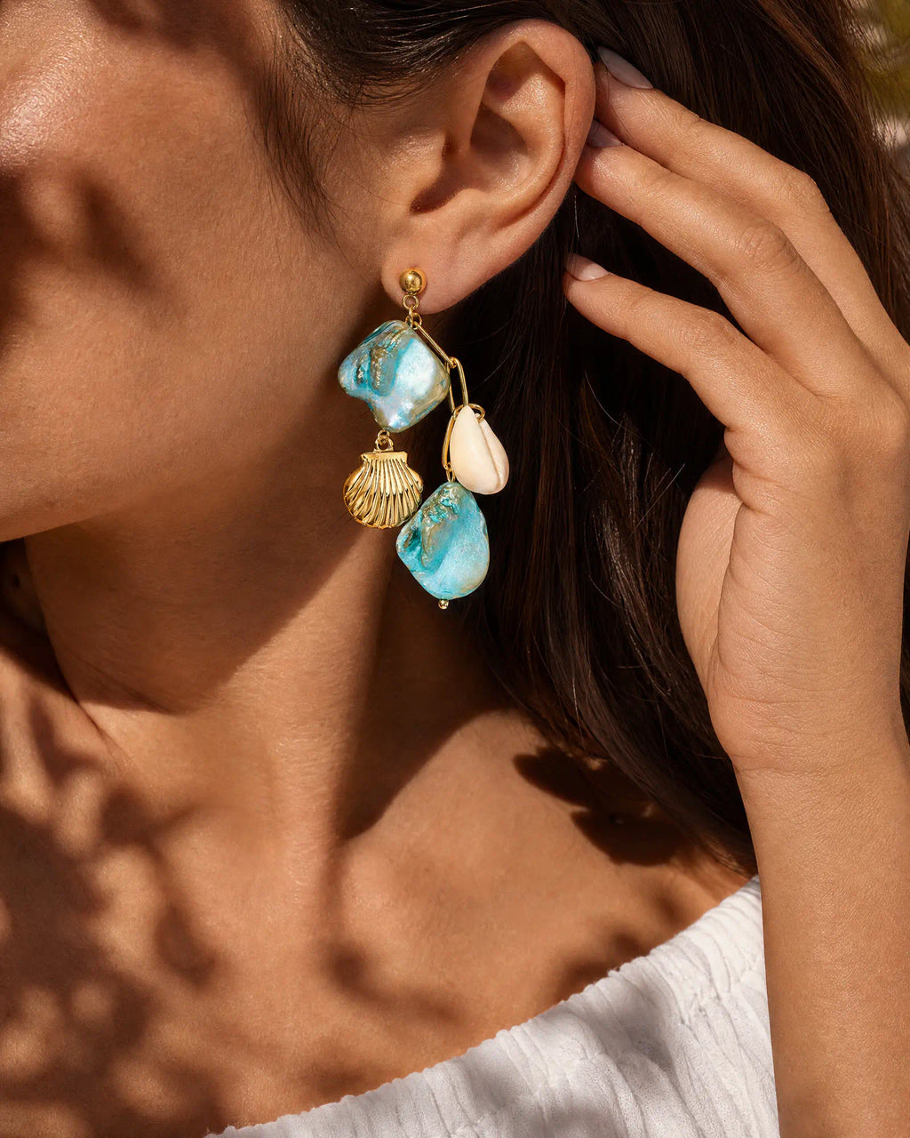 Ocean Tide Drop Earrings