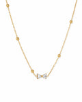 Wearlumi Beaded Bow Pendant Necklace on white background hero studio shot