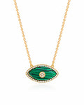 Verdant Eye Pendant laid flat on a white background