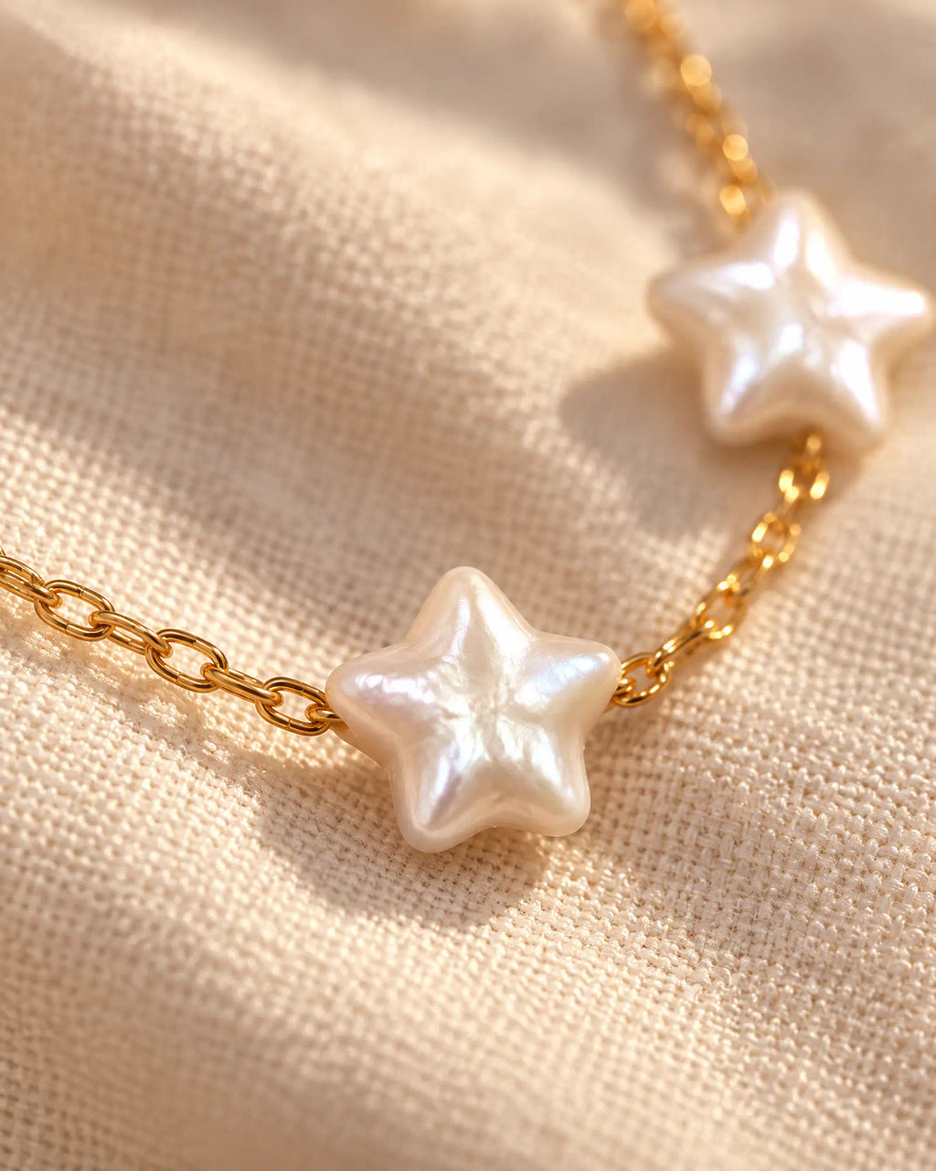 Close-up of a single star on the Starlight Station Necklace