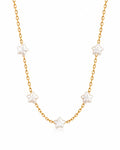 Starlight Station Necklace laid flat on a white background