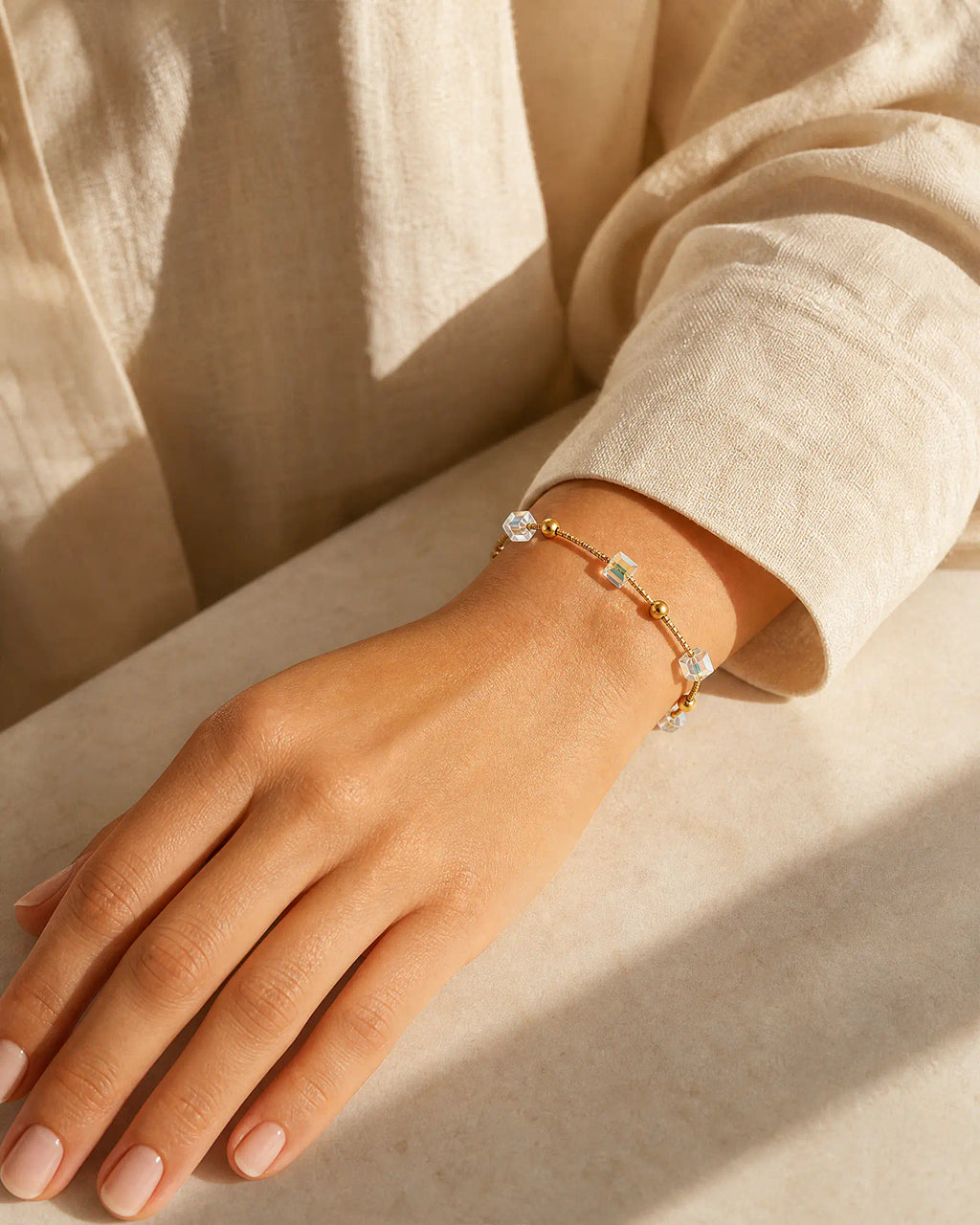 Sunlit Prism Station Link Bracelet
